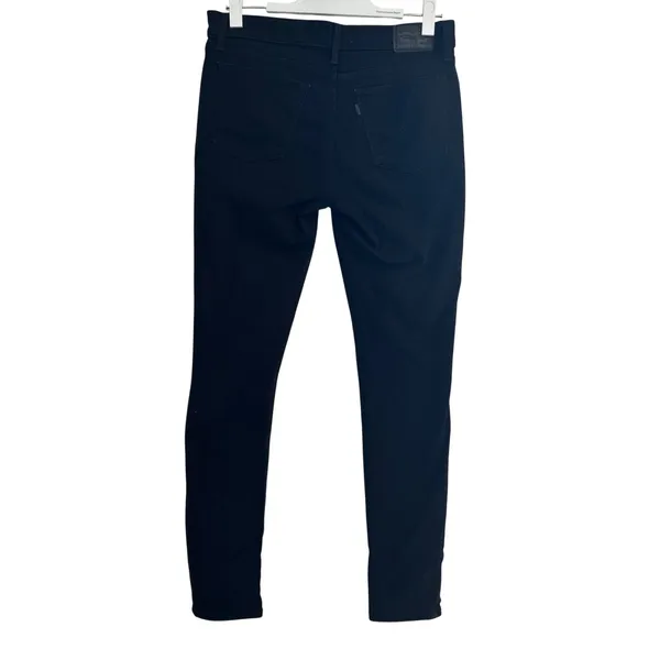 Levis 711 Skinny Jeans Womens 30 Black‎ Distressed Ripped Denim Mid Rise - Image 7
