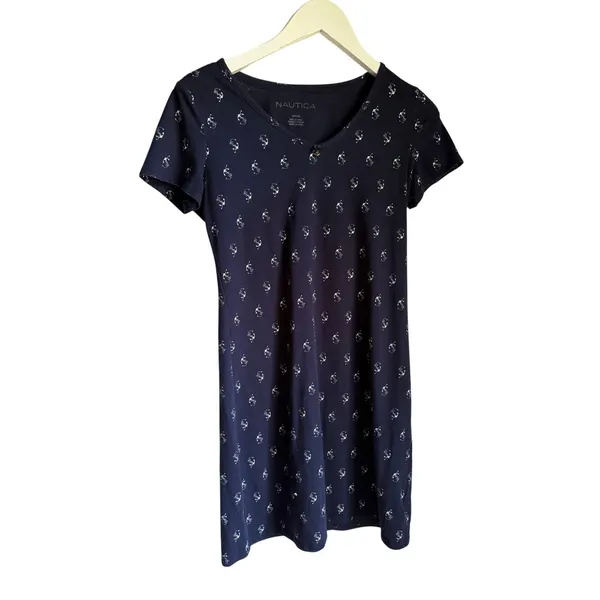Nautica Anchor Print Sleep Shirt | Women's Small - Image 2