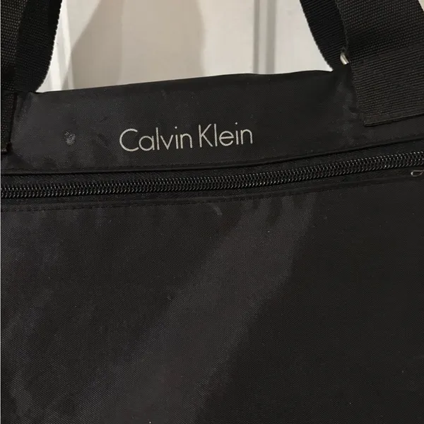 Vintage Calvin Klein Tote Travel Bag‎ Black Nylon - Image 2