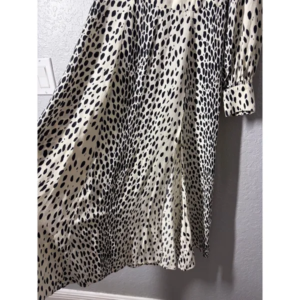 Reformation Alessi Midi Cheetah Print Dress Sz 6 - Image 5