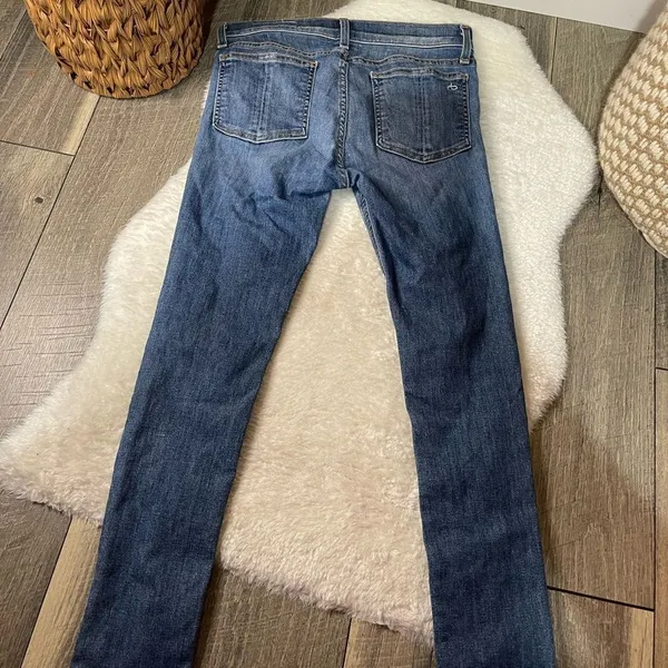 Rag & Bone Lilly Dale Ankle Skinny Jeans Raw Hem - Image 7