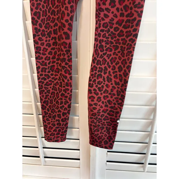 Nike Red Shimmer Dri fit Leggings Small‎ - Image 5