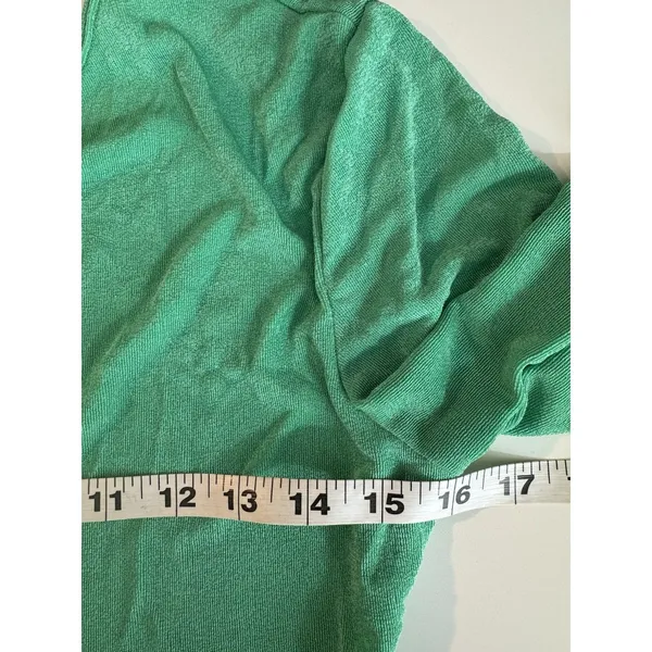 Dramatic Cowl-Neck Draped Back Maxi Dress Medium Green Long Sleeve Formal Sexy - Image 10