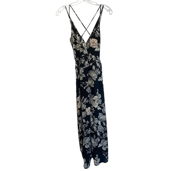 ASTR the Label Womens Black Floral High-Low Wrap‎ Dress ADR93361 XS - Image 4
