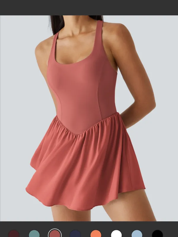 Halara Breezeful™ Corset 2-in-1 Pocket Mini Quick Dry Flowy Pickleball Active - Image 4
