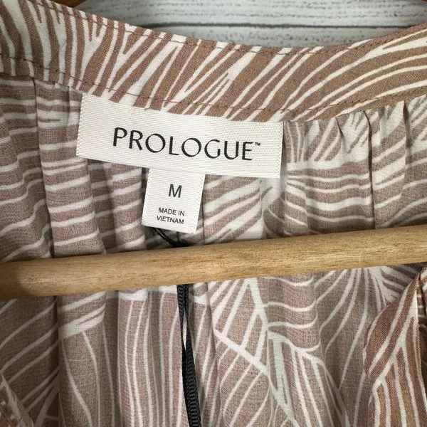 Prologue Medium NWT Brownie Print Sleeveless Maxi Tiered Dress Boho Prairie - Image 7