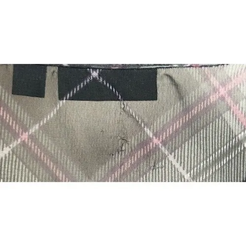 APT 9 Women's L Black Plaid‎ Ruffle Sheer Top w/ Black Tank Top Soft Goth Grunge - Image 14