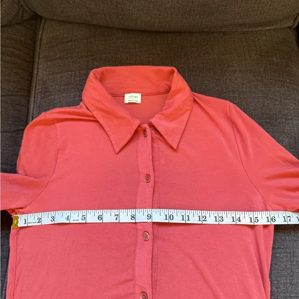 Wilfred Orange Button-Down Shirt - Image 5