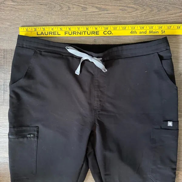 FIGS Technical Collection Black Scrub Pants - Image 2