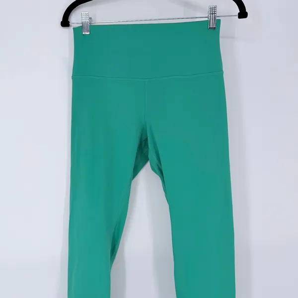 Lululemon Align High Rise Lined Crop 23 Leggings Maldives Green Womens Size 8 - Image 10