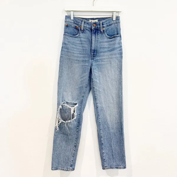 Madewell Perfect‎ Vintage Jeans Size 26 Blue Reinhart Wash Straight Grunge Indie - Image 3