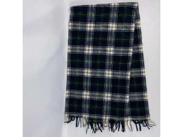 Pendleton Vintage Green Plaid Wool Scarf Unisex Men Women US - Image 6
