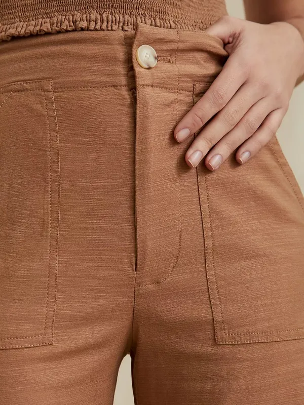 Anthropologie Maeve Colette Wide-Leg Cropped Pants - Image 3