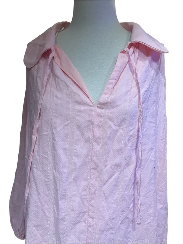 Artisan balloon GiGiO sleeve mini tunic dress, pink size L - Image 3