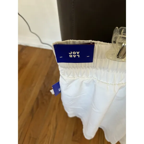 JoyLab Women's High‎ Rise Shorts - White Size Extra Large NWT - Image 3