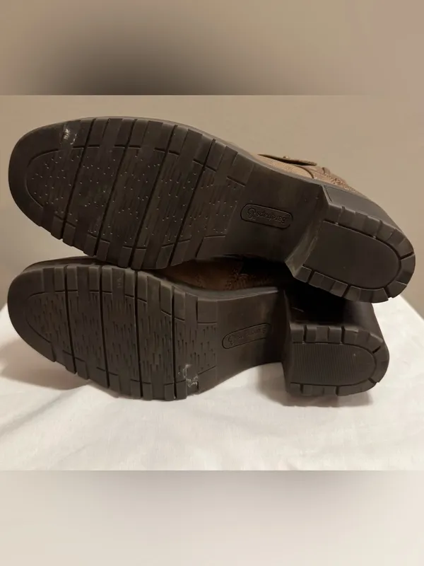 Baretraps Brown Buckle Ankle Boots Size 9 – Comfort Zip Booties - Image 5