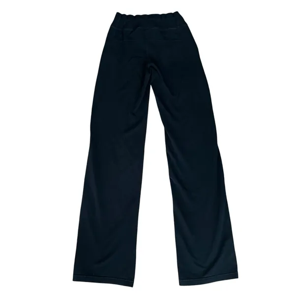 Lululemon Women’s Retro Logo Mid Rise Wide Leg Drawstring Sweat Pants Black 2 - Image 6