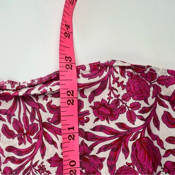 J.‎ Crew Sambourne Liberty Art Sambourne Pink Western Floral Ruffle Blouse Sz S - Image 8
