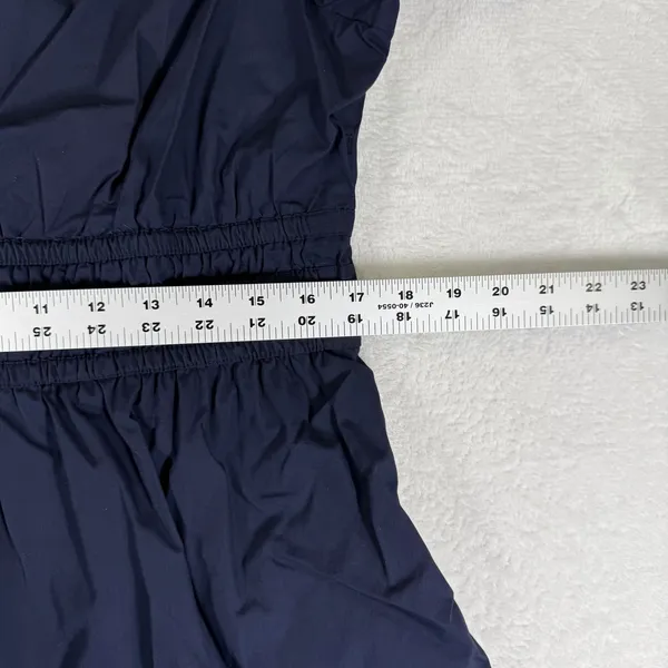 Quince Navy 100% Organic Cotton‎ Poplin Tiered Maxi Dress Large RK001-16278 - Image 4