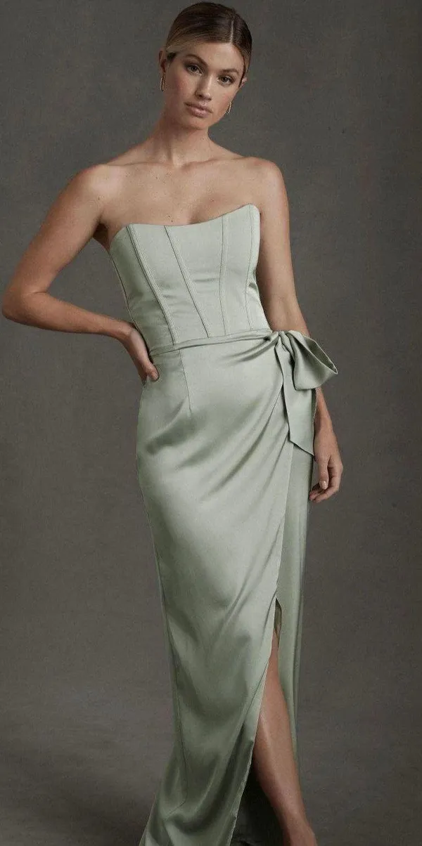 V. Chapman Anthropologie June Corset Slit Gown - Image 4