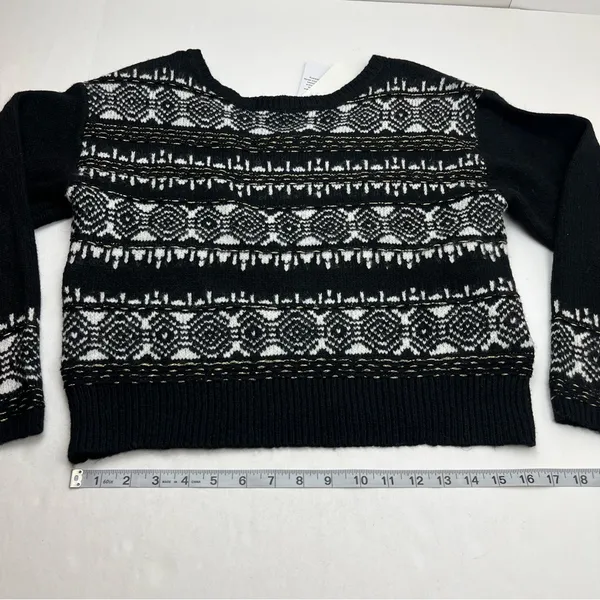 Sam Edelman Women‎ Boat Neck Long Sleeve Allover Print Sweater Size Medium NEW - Image 8