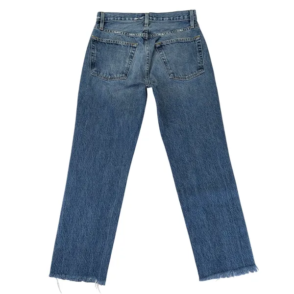 FRAME Le‎ Pegged Jean Bloomfield Distressed High Rise Straight Jeans 24 LPJ385 - Image 2