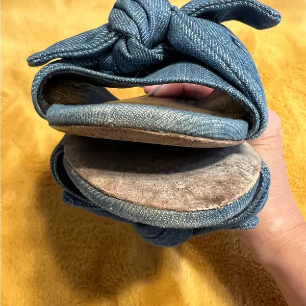 Tory Burch Annabelle Denim Bow Sandals - Image 7