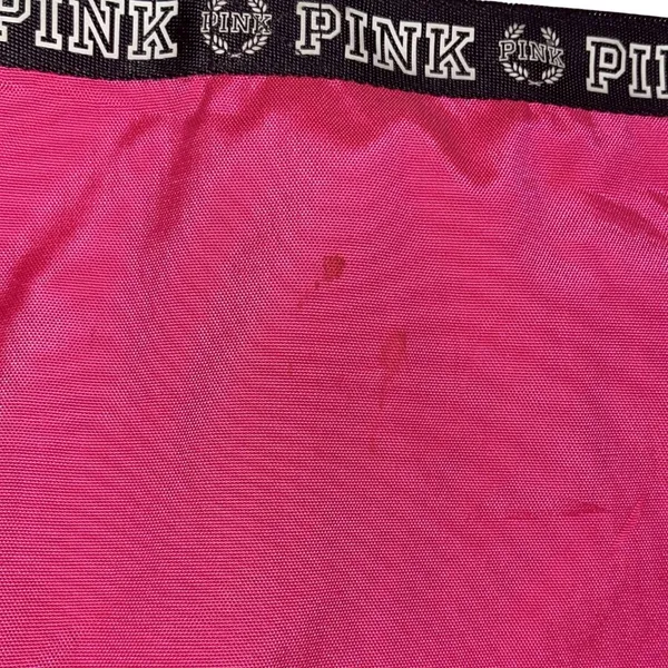 Victoria's Secret PINK Nylon Canvas Tote Bag Y2K Travel Carry On Weekender - Image 4