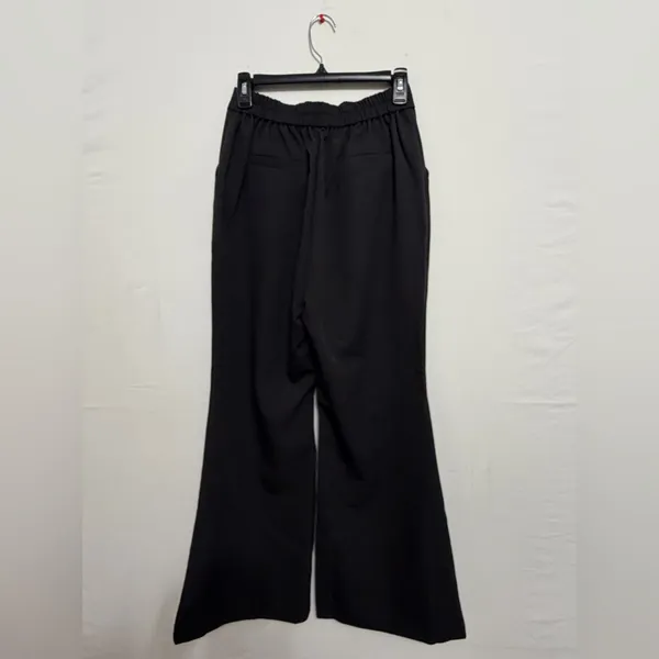 women’s Black High Rise Wide Leg Pants | Minimalist Workwear Small New (A459)✨ - Image 9