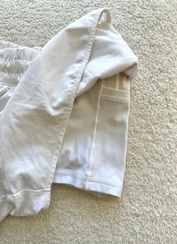 Aerie White Athletic Shorts - Image 2