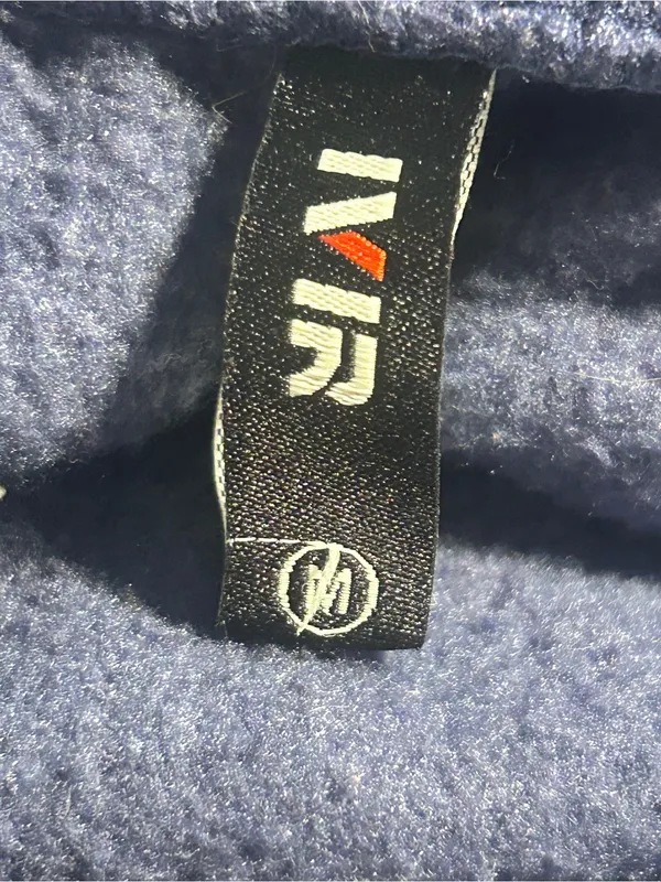 IVIR Womens Medium Navy Blue Fleece Cargo Sweatpants Joggers Cinch Bottom GUC - Image 3