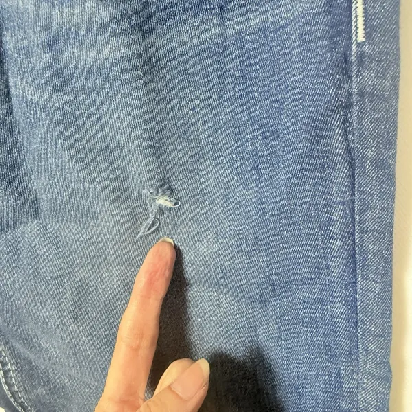 Rock & Roll Cowgirl Jeans Womens 29 Denim Blue Crop Midrise Summer Feathers - Image 5