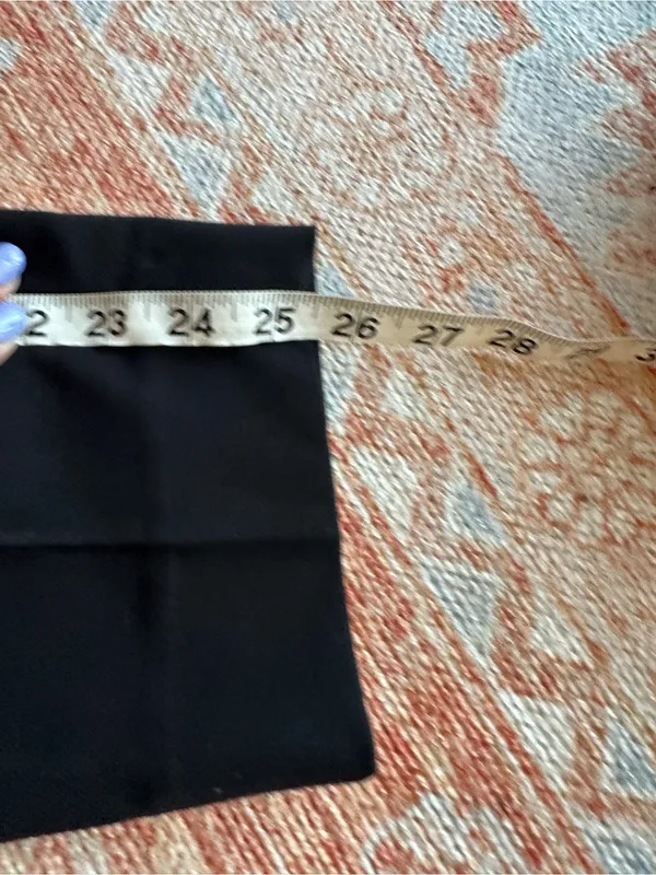 Abercrombie & Fitch Slim Straight Tailored Trouser Pants Black Size 25 SHORT - Image 6