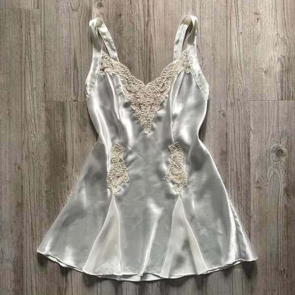 victoria’s secret white slip dress - Image 3