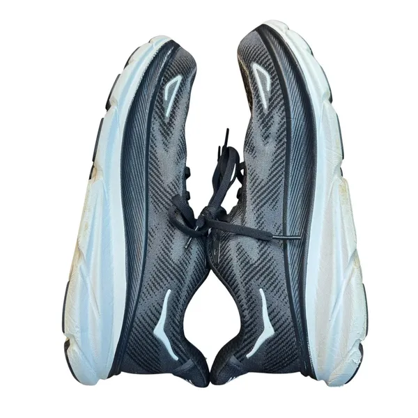 Hoka One One Clifton 9 Shoes Womens Size 9.5 Black Mesh Running Sneakers - Image 6