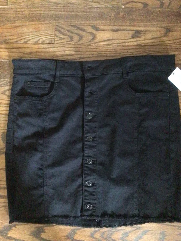 Guess Black Denim Mini Skirt-Sz Xl-Nwt - Image 5