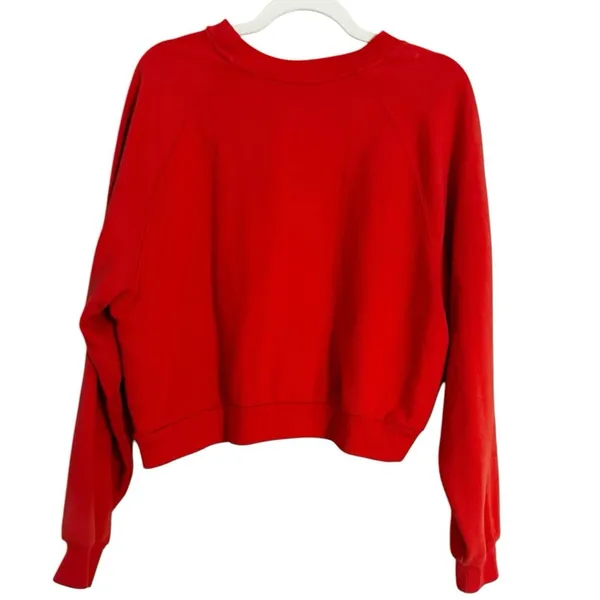 Levi’s Orange Spell Out Crewneck Boxy Sweatshirt Women’s Size Medium - Image 5