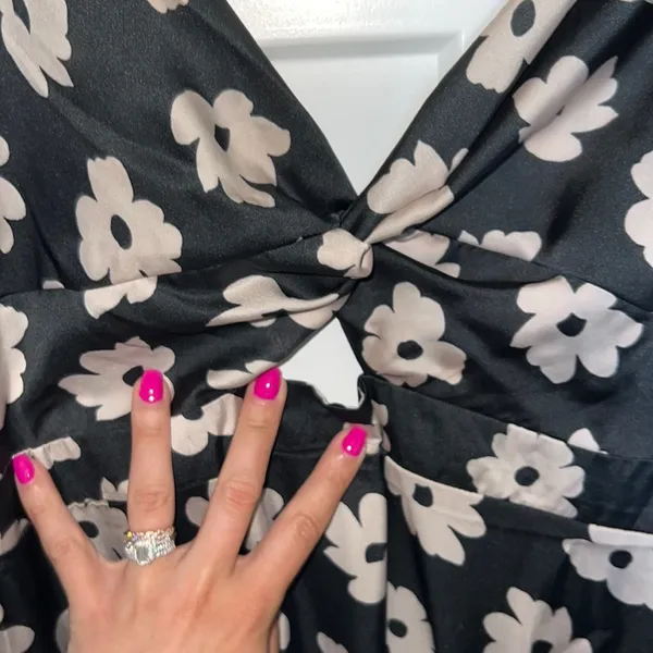 VICI NWOT Too Cute Satin Twist Front Maxi - Image 3