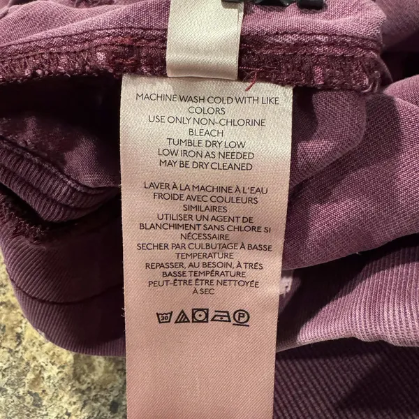 Pilcro Nomad Pants Joggers Lyocell Pull On Purple XS Coastal Nautical Sailor - Image 5