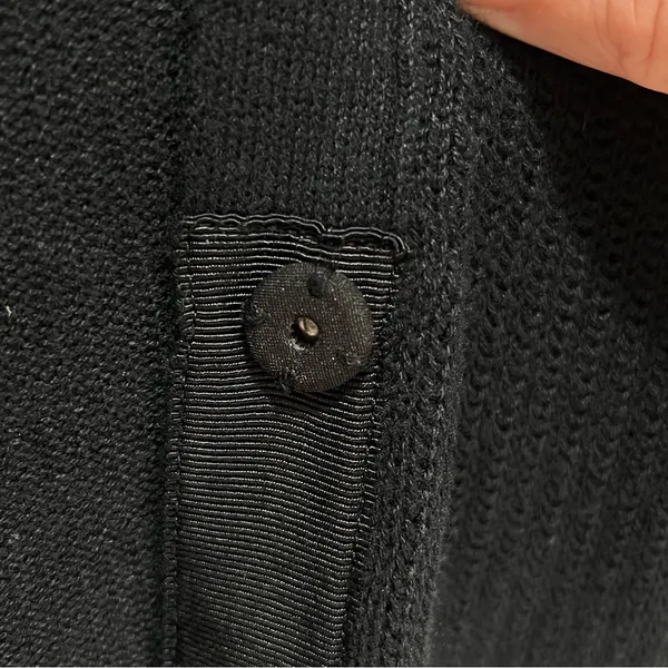 Imperfect‎ CAbi cardigan small black neutral cotton blend snap buttons pockets - Image 8