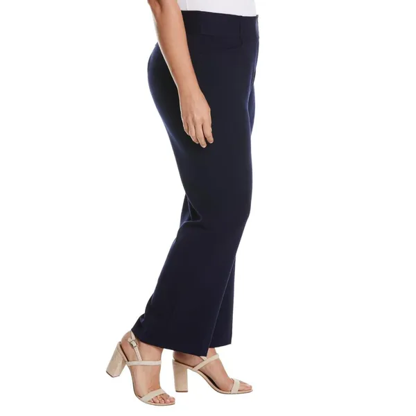 NWT Rafaella Womens Plus Size Curvy Fit Bootcut Pants with Pockets Navy Blue 18W - Image 3