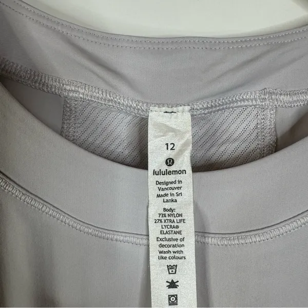 Lululemon Sheer Will Tank‎ Top Pulse Size 12 - Image 3