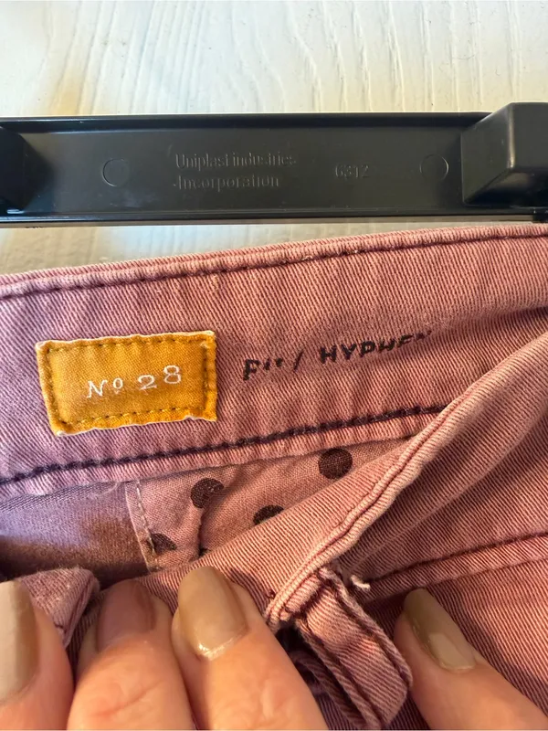 Pilcro Boot-Cut Pants in Dusty Rose - Image 3