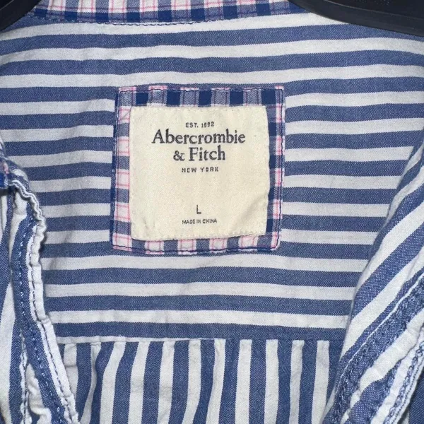 Abercrombie & Fitch Preppy Vintage Y2K Striped Long Sleeve - Image 3