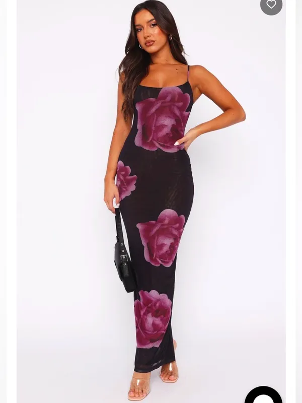 White Fox ThingsI should have said maxi dress in midnight Peony SZ:S - Image 2