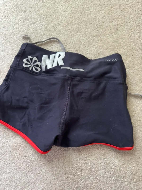 Nike Gray Athletic Dri-Fit Running Shorts - Image 2