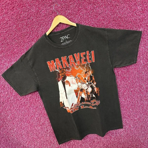 2Pac Makaveli To live and Die in La Tshirt XL - Image 2