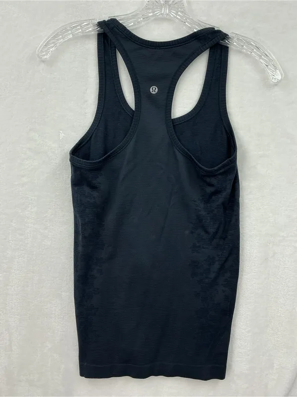 lululemon athletica Black Racerback Tank with Minimal Line Graphic 1131 - Image 3