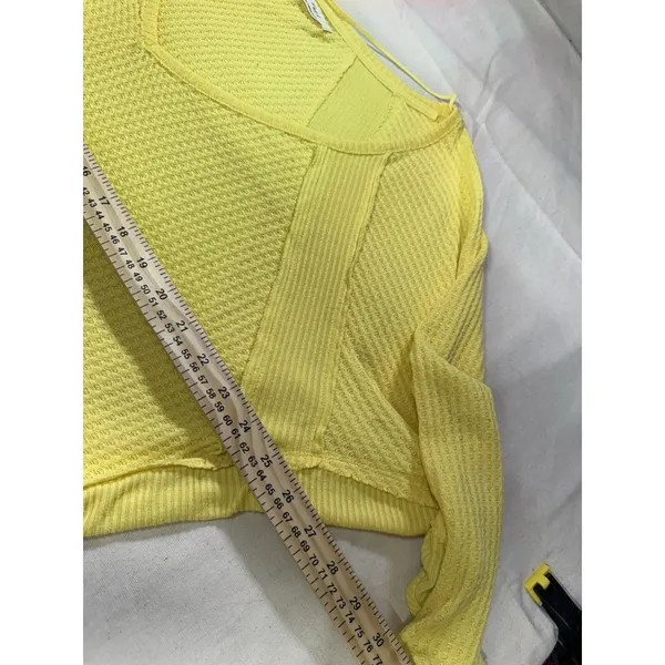We The Free Santa Clara Top Large Oversized Yellow Dolman Boho (F6 - Image 4