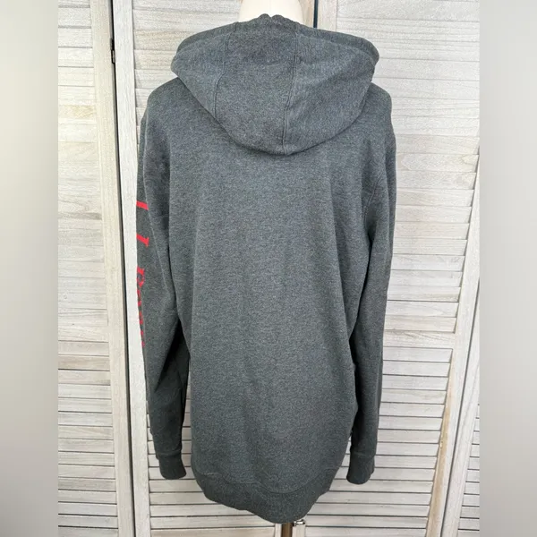L.L. BEAN Women's Bean's Cozy Camp Hoodie Gray/Multi-Large - Image 4